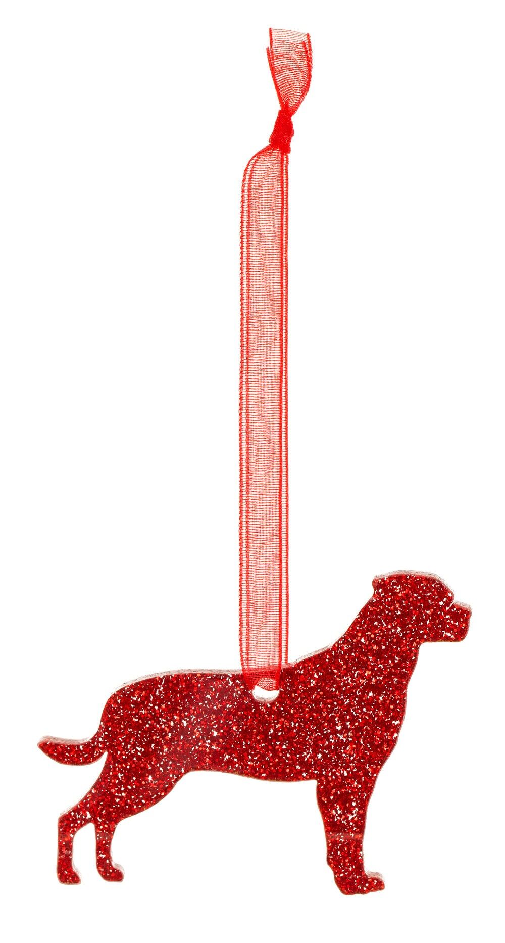 Decorazione natalizia con glitter Rottweiler