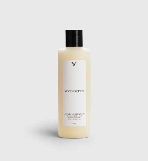 Lavender & Bergamot Foaming Bath & Shower Cream 250ml