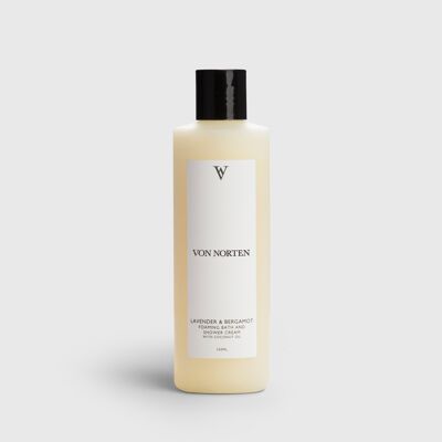 Lavender & Bergamot Foaming Bath & Shower Cream 250ml