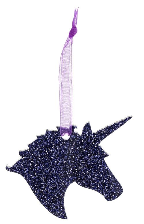 Glitter Unicorn Christmas Decoration