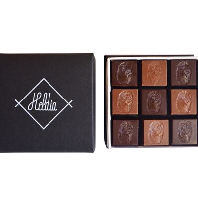 Box of 18 fine chocolates - dark