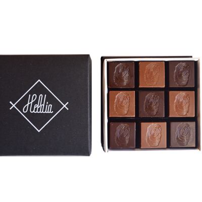 Box of 18 fine chocolates - dark