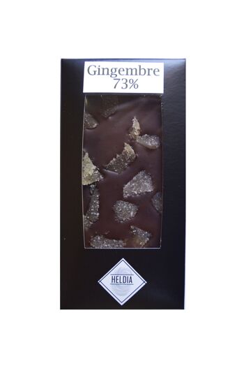 Tablette gourmande noire / gingembre