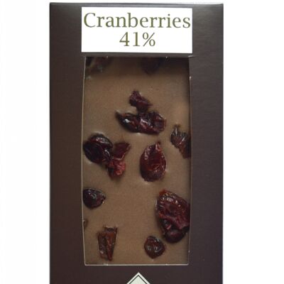 Tablette gourmande lait / cranberries