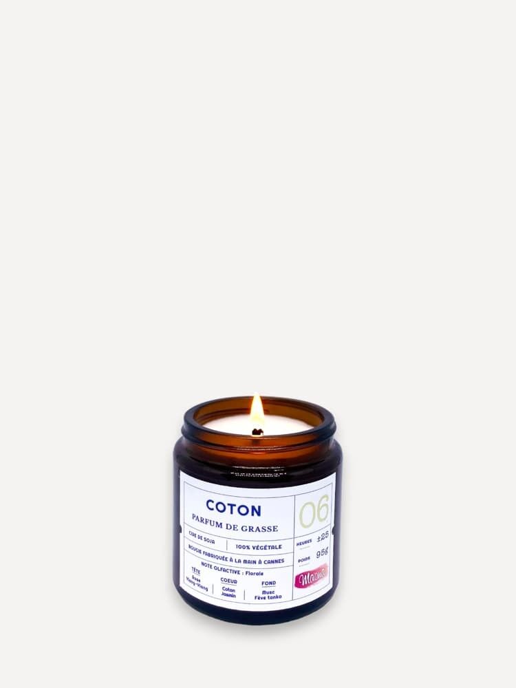 Candela in cera di soia profumata Cotton Flower N°6 - 90Gr