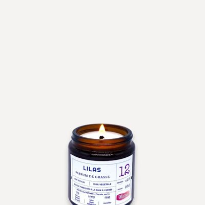 Lilac scented soy wax candle N°12 - 90Gr