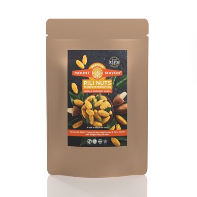 Langsam getrocknete Premium Pili Nüsse (SloDry ™) in Kerala - Kokos- und Curryblätter - Packung mit 750 g