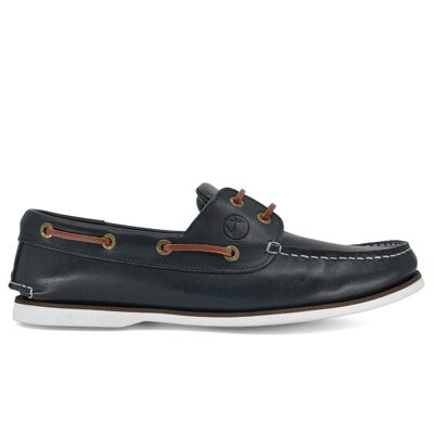 Men’s Boat Shoes Seajure Zlatni Navy Blue Leather