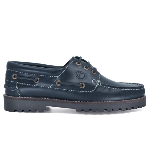 Men’s Boat Shoes Seajure Lubmin Navy Blue Leather