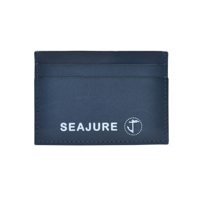 Seajure Navy Leather Card Holder