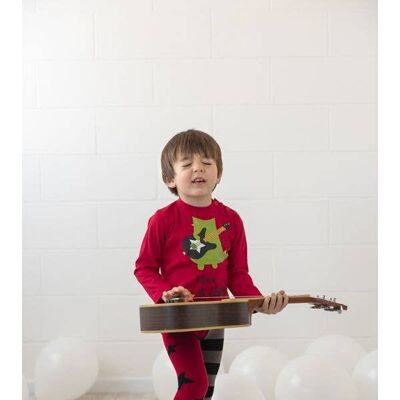 Kinderhemd Langarm Dino Rock__4 - 5 Jahre