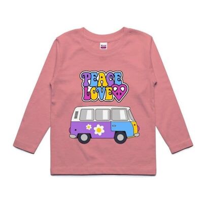 Kids Shirt Long Sleeve Volkswagen Girl__4 - 5 Years