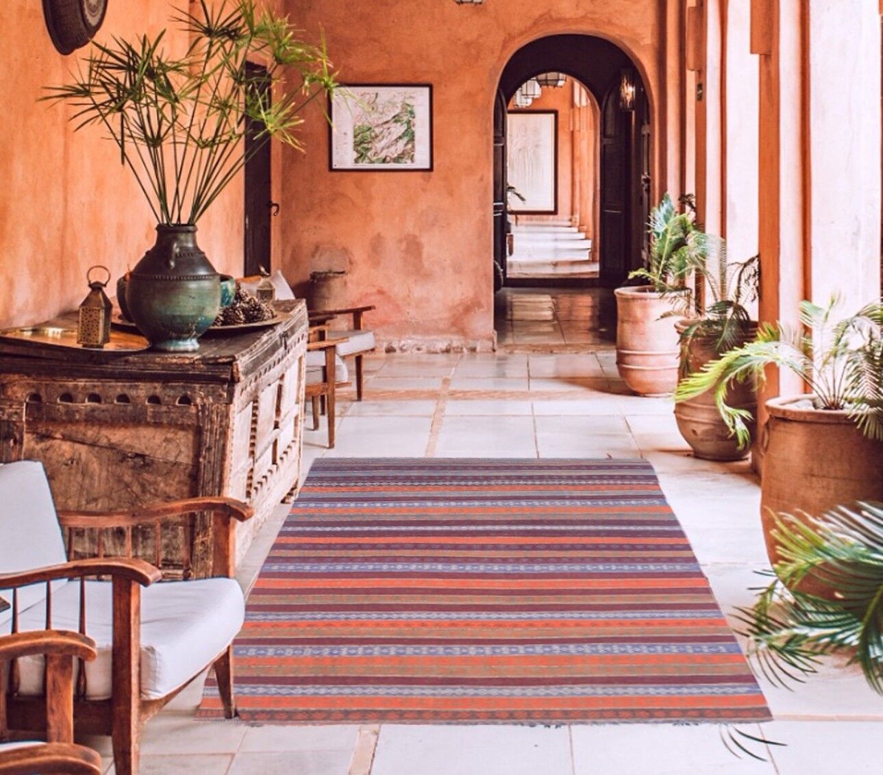 Baluchi Soumak Boho Vintage Rug