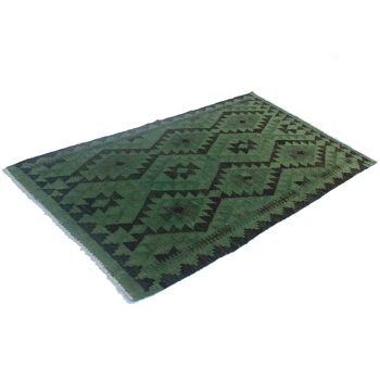 Tapis vert Everglade fait main vintage 2