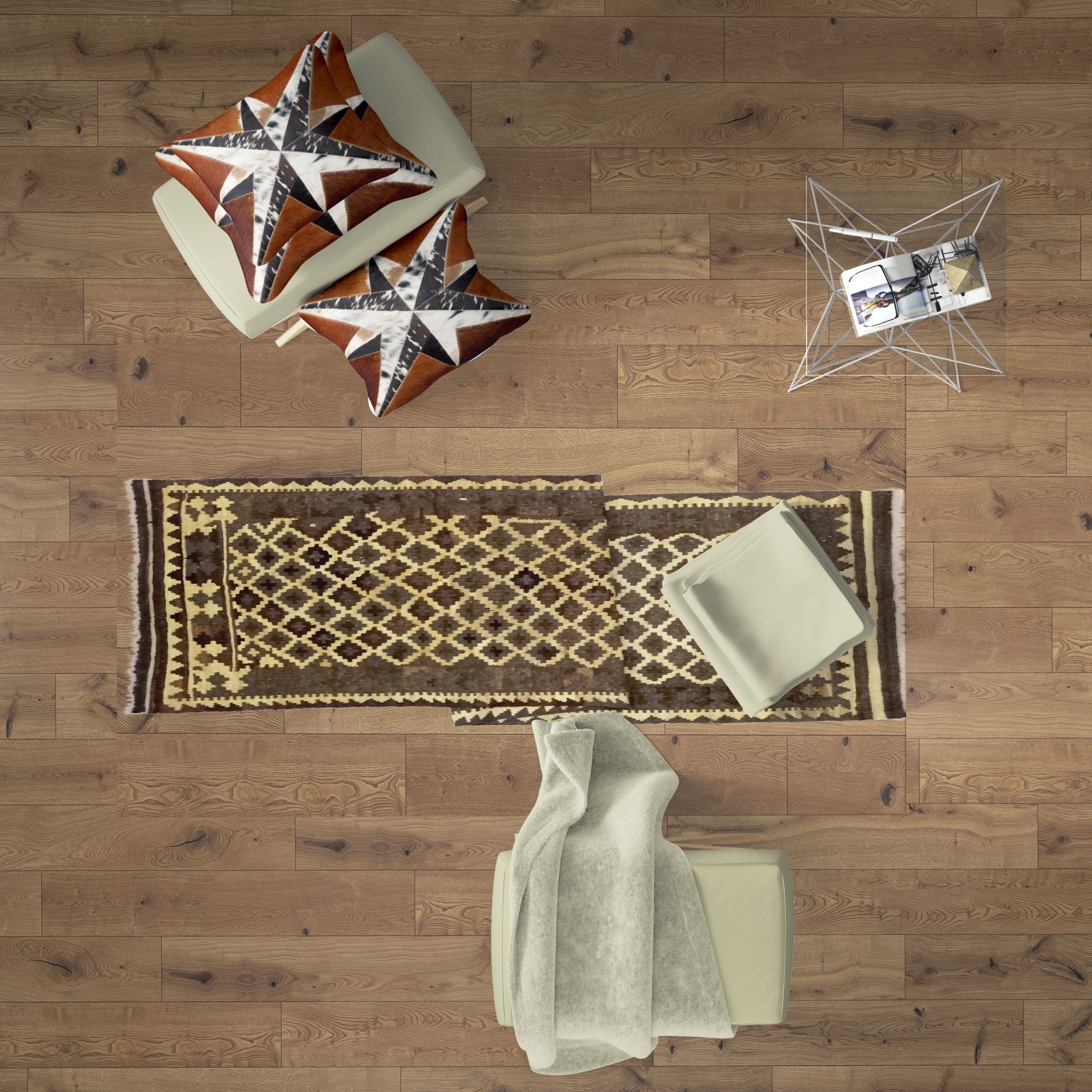 Corridori Kilim Quincy fatti a mano antichi