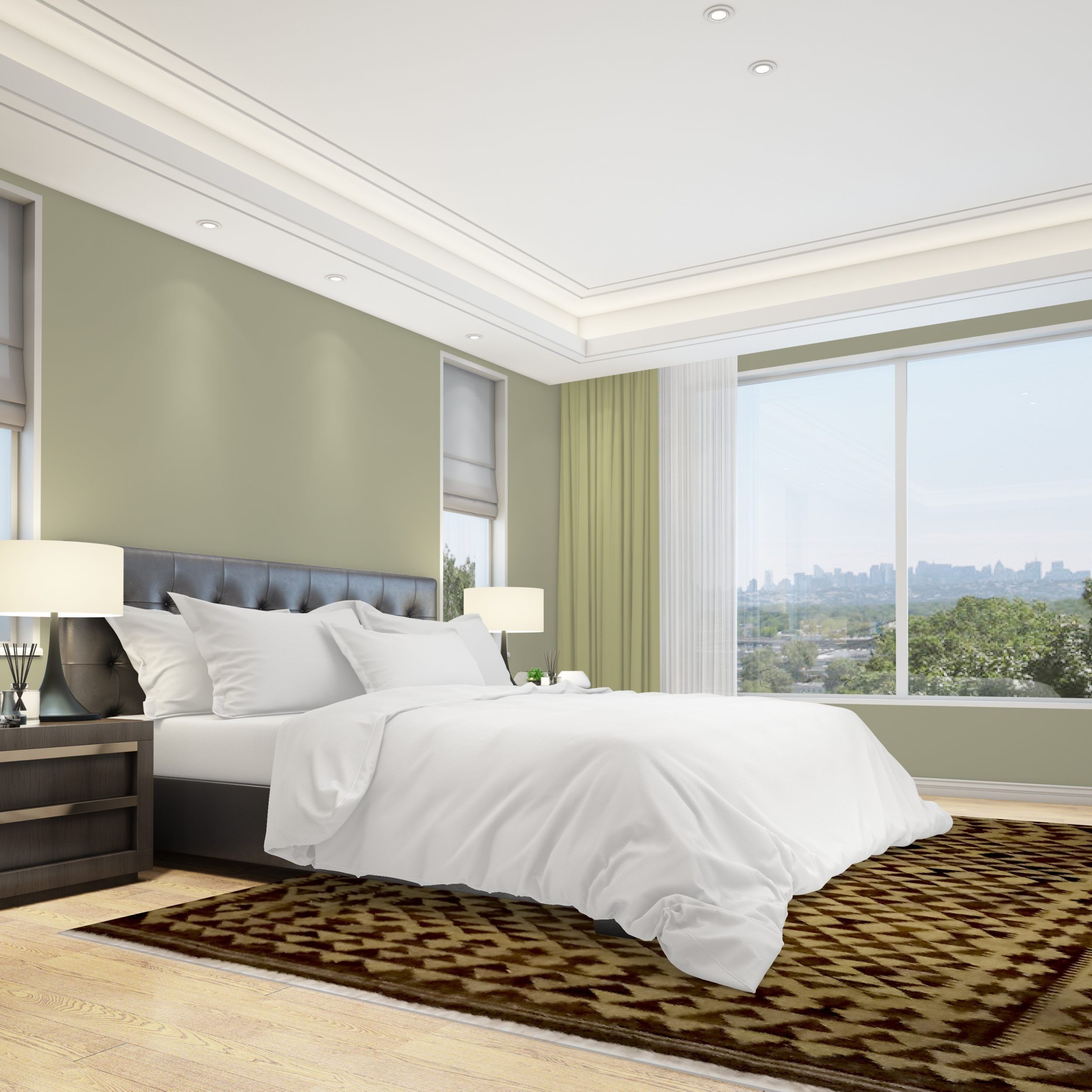 Alfombra Pod Kilim geométrica marrón