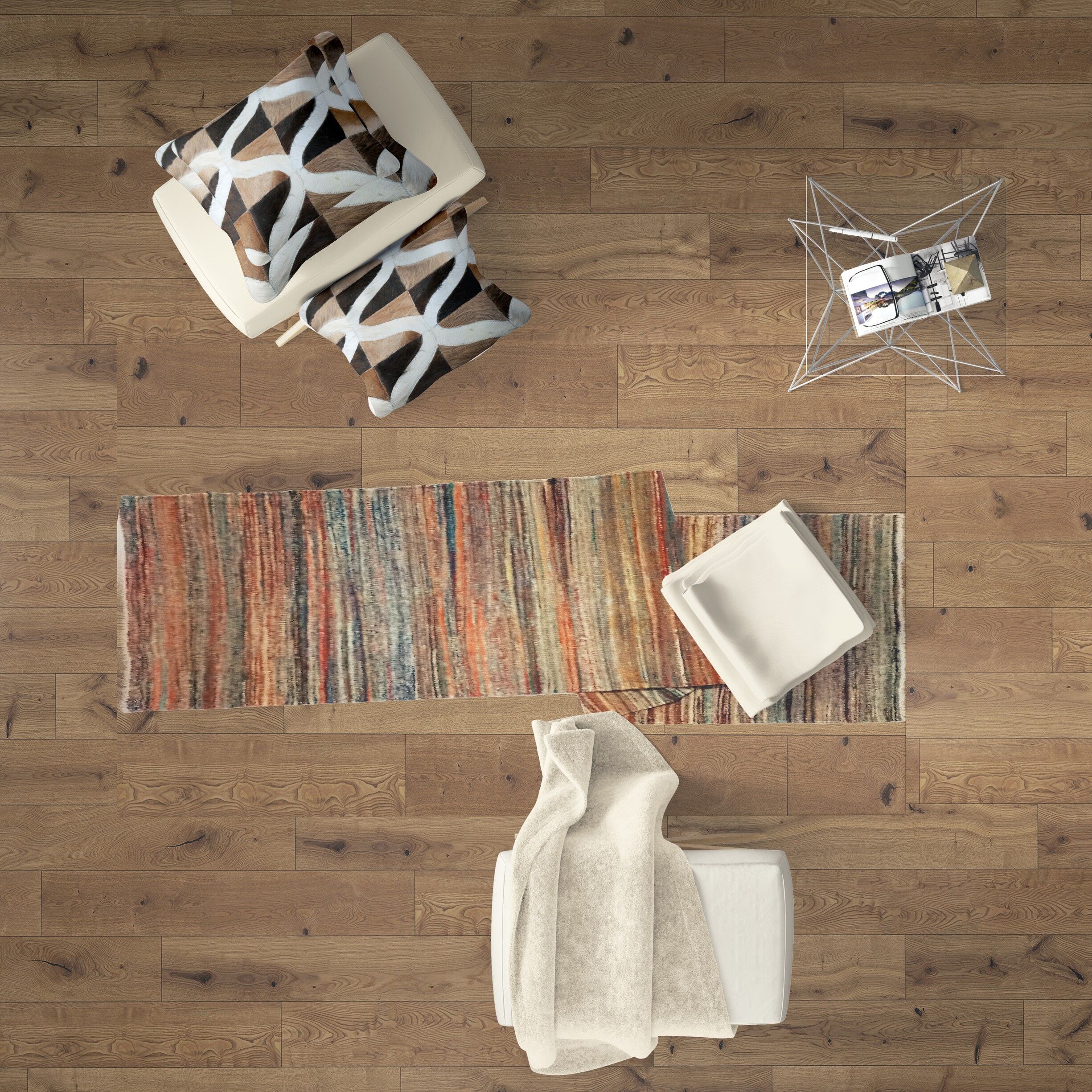 Corridore Kilim Santa Fe fatto a mano