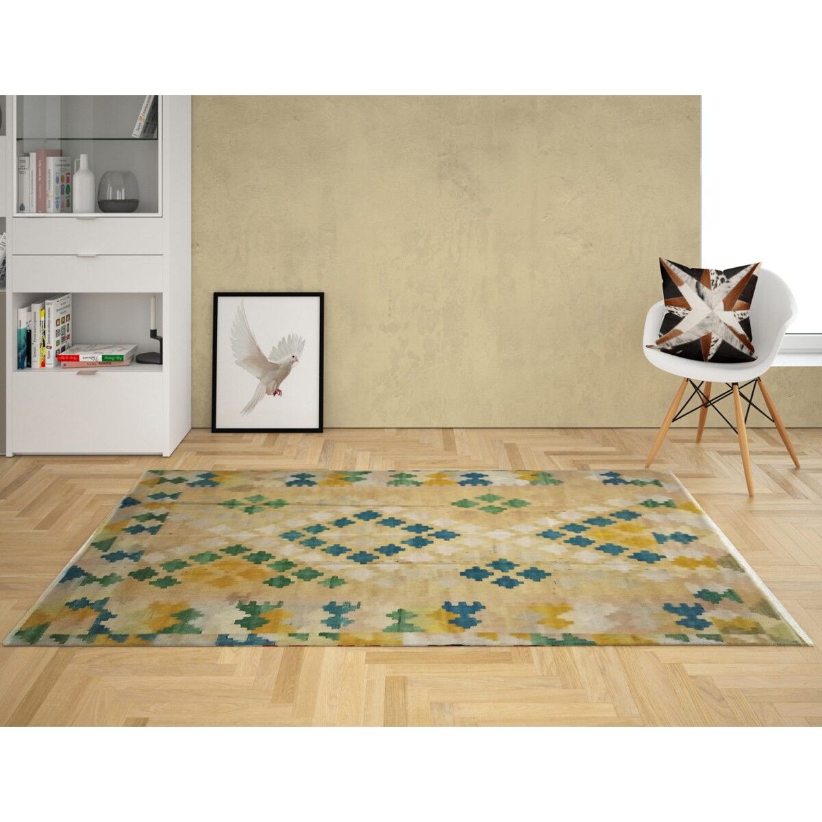 Tappeti multicolori intrecciati a mano afghani Chobi