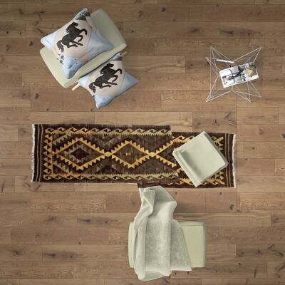 Tapis géométrique Mikado Kilim