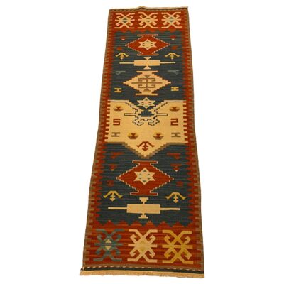 Chutes de tapis Kilim Vintage Tribal traditionnel