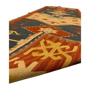 Chutes de tapis Kilim Vintage Tribal traditionnel 3