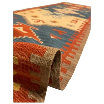 Chutes de tapis Kilim Vintage Tribal traditionnel 4