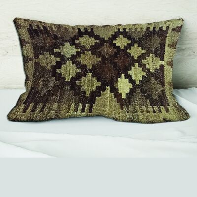 Kilim Handwoven Walnut Cushion Cover