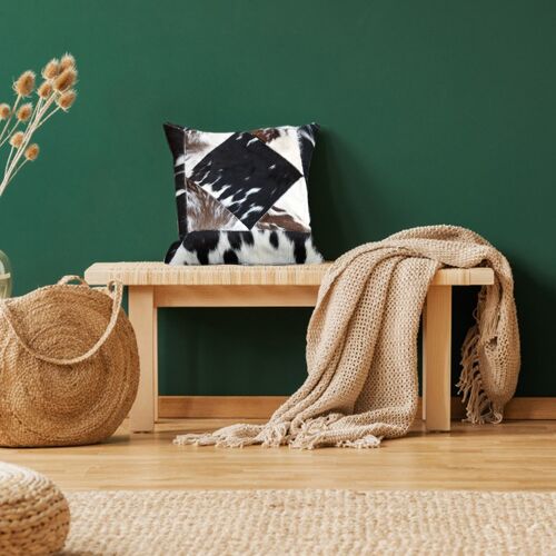 Kohud läder handgjord soffa kuddfodral