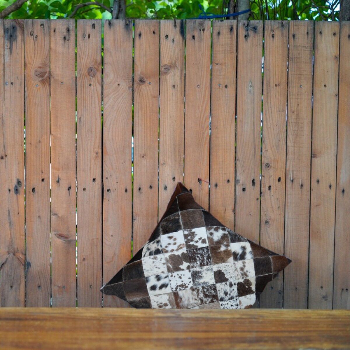 Kuddfodral dell'imperatore in pelle di vacchetta