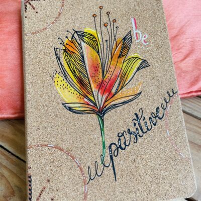 Gefüttertes Notizbuch Damen & Blumen