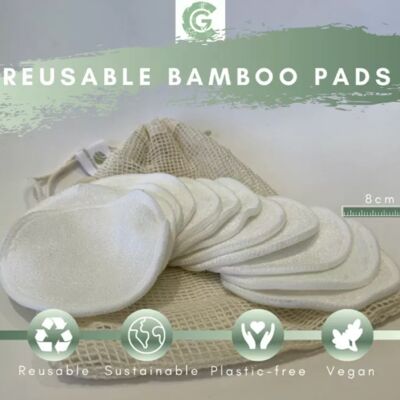 12 Reusable Make Up pads & Mesh bag