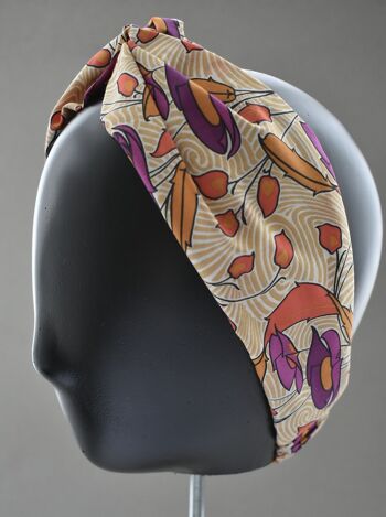 Bandeau turban torsadé pour femme - Liberty of London Art Deco 9