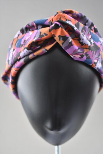 Bandeau turban torsadé - Liberty of London Camo Flowers 5