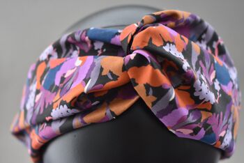 Bandeau turban torsadé - Liberty of London Camo Flowers 9