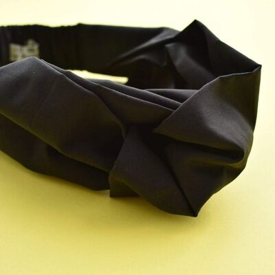 Black Liberty of London - Twisted Turban hairband and neck scarf