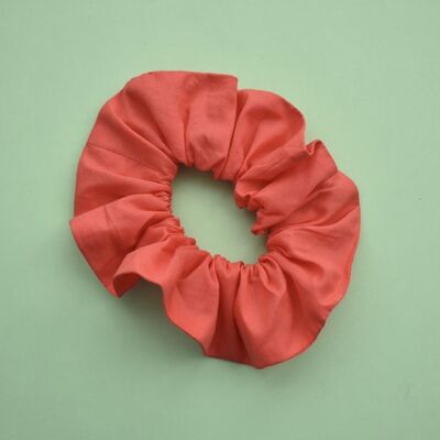 Coral Red Scrunchie