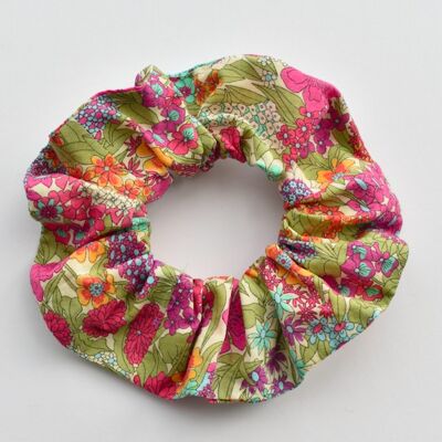 Bright Foxglove Floral Scrunchie