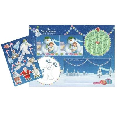 The Snowman™ & The Snowdog Activity Placemats with Sticker