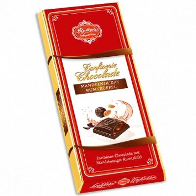 Confiserie-Chocolade Mandelnougat- Rumtrüffel