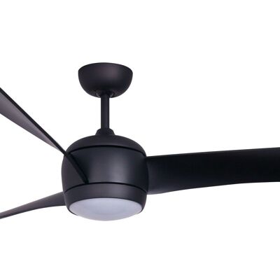 Lucci air - Ventilatore da soffitto LED Airfusion Nordic con telecomando e luce LED, nero