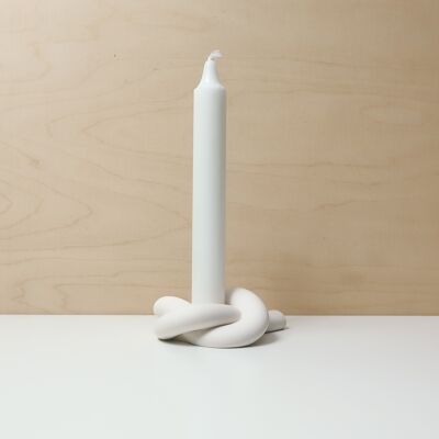 Candlestick knot white