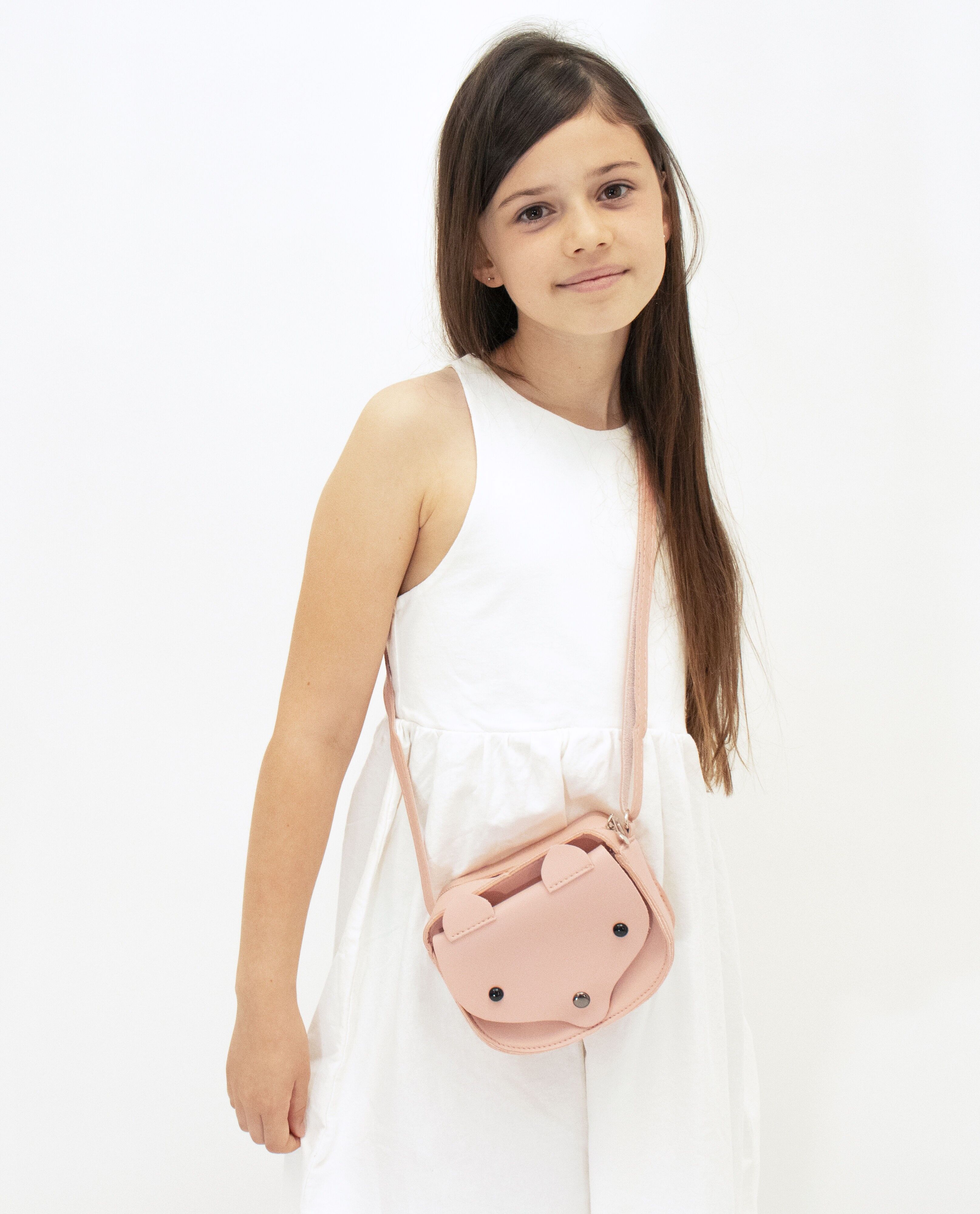 Kinder-Umhängetasche - Sam, der kleine rosa Bär