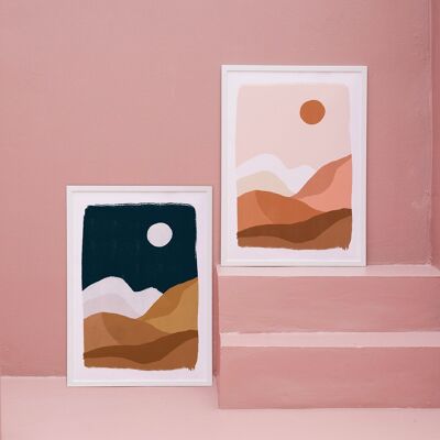 Desert poster - 2 colors
