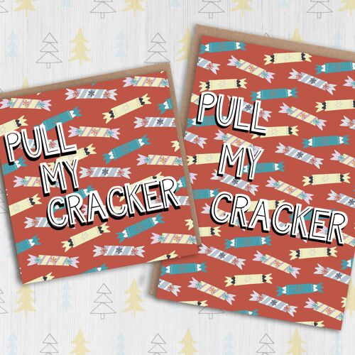 Christmas, Holiday card: Pull my cracker