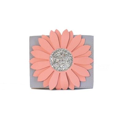 Flora shoulder bag - Pink and Gray