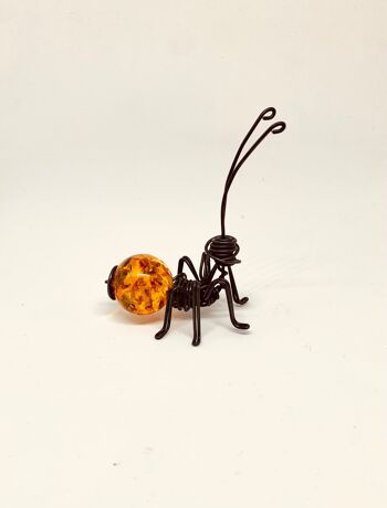 Fourmi à l'acrylique ambré 1