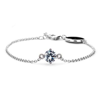 Bracelet Pierre de Naissance Avril - Cristal/Diamant