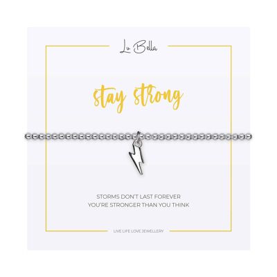 Stay Strong Sentiments Bracelet