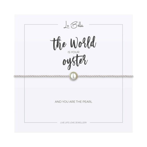 The World Is Your Oyster Sentiments Bracelet