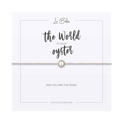 Pulsera The World Is Your Oyster Sentiments